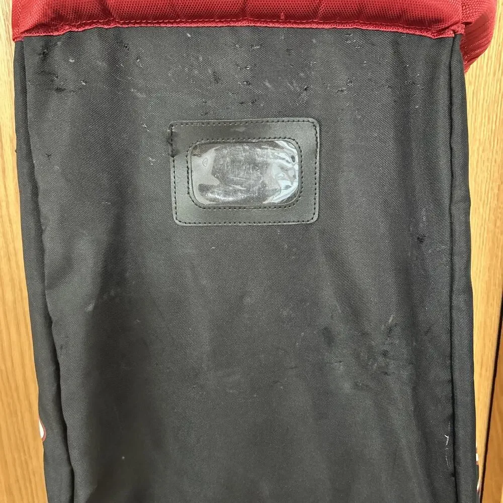 Flaws See Pics! Callaway Golf Travel Bag w Wheels Black Red Club Cover Rolling